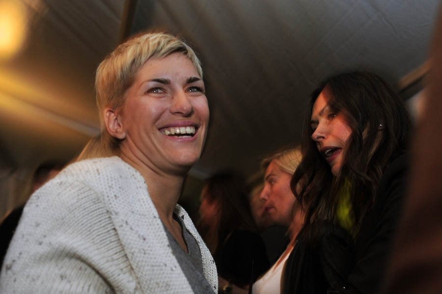 Zagreb, 130412.Max co kolekcija notte proljece ljeto 2012 predstavila se u Gliptoteci na vine and gourment weekend festivalu.Na slici: Nika Fleiss.Foto: Srdjan Vrancic / CROPIX