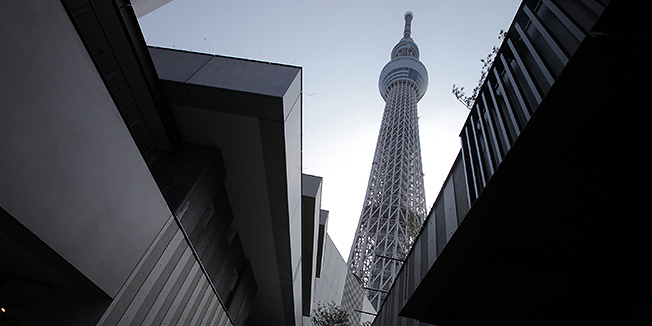 The Tokyo Sky Tree soars in Tokyo Tuesday, April 17, 2012. The world's tallest freestanding broadcast structure that stands 634-meter (2,080-foot) will open to the public in May. (AP Photo/Itsuo Inouye)