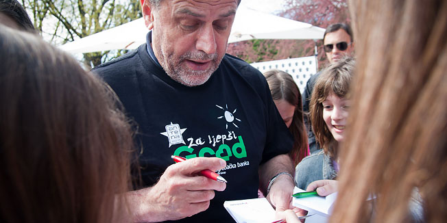 Zagreb, 210412.Ravnice.Radio Antena Zagreb odrzava akciju pod nazivom 