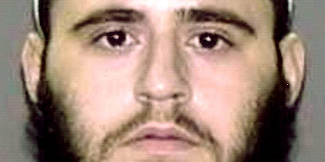 In this photo provided by the U.S. Attorneys Office in Brooklyn, N.Y., Adis Medunjanin is shown. Medunjanin is on trial in New York, accused of getting terrorism training in Pakistan by al-Qaida, then returning home to plot attacks in New York.  Medunjanin, along with high school classmates, Najibullah Zazi and Zarein Ahmedzay, after getting terror training at an al-Qaida outpost, discussed bombing New York City movie theaters, Grand Central Terminal, Times Square and the New York Stock Exchange before targeting the city's subways, a prosecutor said Monday, April 16, 2012. (AP Photo/U.S. Attorneys Office)