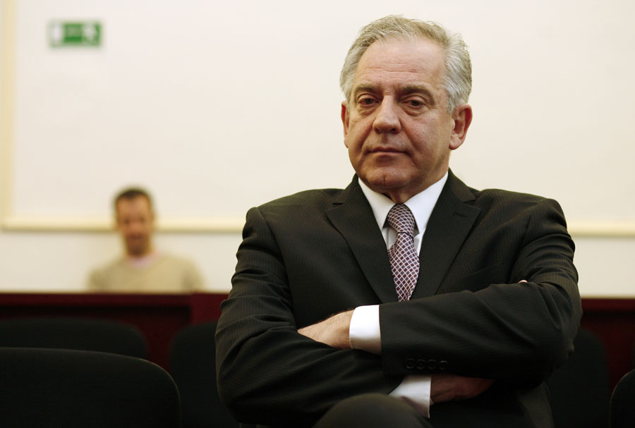 Zagreb, 130112.ZrinjevacNastavak sudjenja bivsem predsjedniku Vlade Ivi Sanaderu na Zupanijskom sudu . Sanaderu se sudi za ratno profiterstvo u slucaju Hypo te uzimanja mita u slucaju Ina-Mol. Na slici: Ivo Sanader.Foto: Damjan Tadic / CROPIX