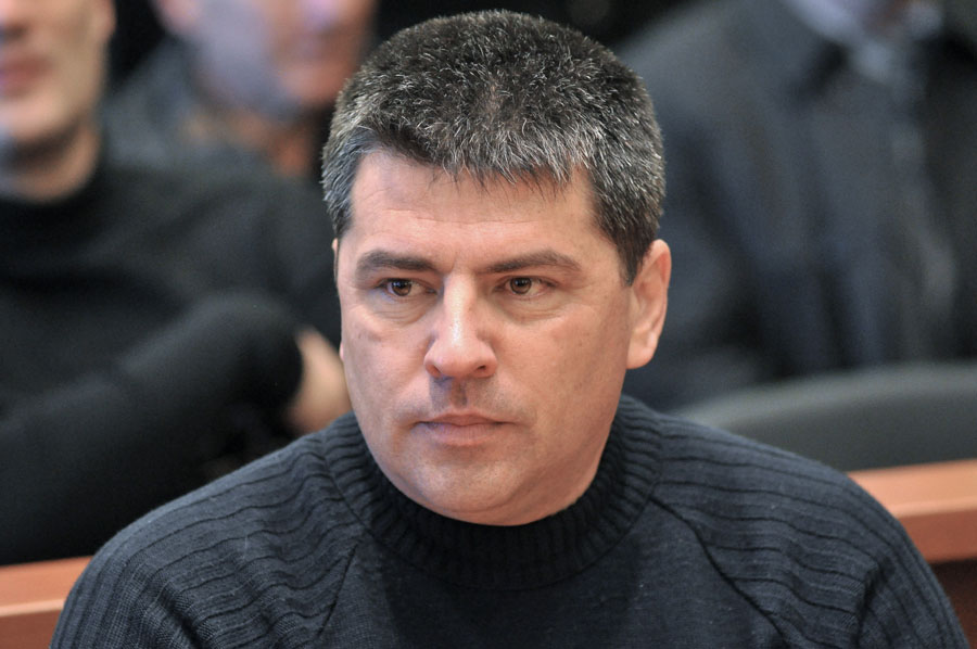 Zadar, 170112.Nastavak sudjenja Drazenu Slavici u slucaju Kornatske tragedije. Svjedocilo je nekoliko vatrogasnih zapovjednika medju kojima i Drazen Glavina (vatrogasni zapovijednik u Makarskoj) i Dino Kozlevac (vatrogasni zapovijednik istarske zupanije).Na fotografiji: Drazen SlavicaFoto: Luka Gerlanc / CROPIX