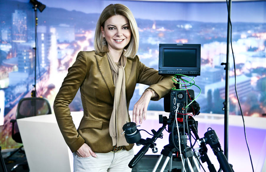 Zagreb, 250112.Ilica 1.Novinarka Al Jazeera Balkans Mirjana Hrga.Foto: Biljana Gaurina / Cropix