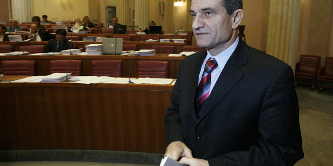 Zagreb. 160212.Hrvatski sabor.Raspravom o paketu poreznih zakona sabor je nastavio redovitu sjednicu.Na fotografiji: predsjednik sabora Boris Sprem.Foto: Damjan Tadic / CROPIX