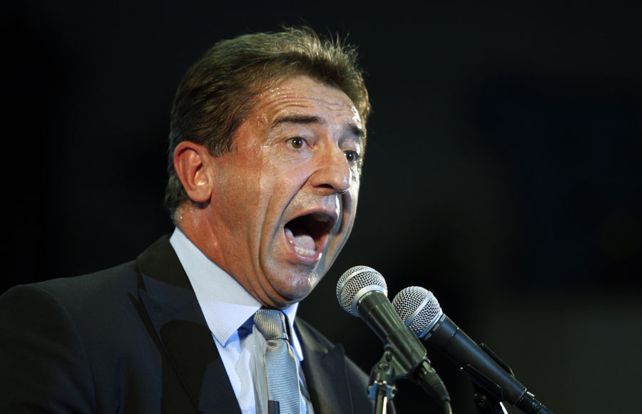 Zadar, 121011.U dvorani Jazine odrzan sabor HDZ-a za 9. izbornu jedinicu na kojem su uz predsjednicu stranke Jadranku Kosor govorili Darko Milinovic, Bozidar Kalmeta i drugi vodeci HDZ-ovci iz Sibenske i Splitsko-dalmatinske zupanije. Na slici: Darko MilinovicFoto: Jure Miskovic / CROPIX