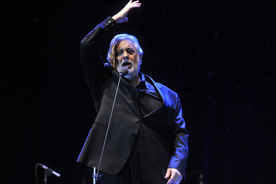 Zagreb, 221011Poznati tenor Placido Domingo odrzao je koncert u zagrebackoj Areni. Foto: Marko Miscevic / CROPIX