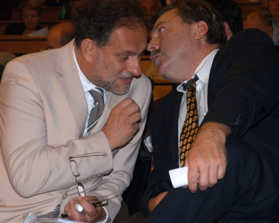 Koprivnica, 300605P_skups3Darko Marinac i Franjo Maletic na jucerasnjoj skupstini dionicara PodravkeSNIMIO: Robert Mihaljevic-novac-