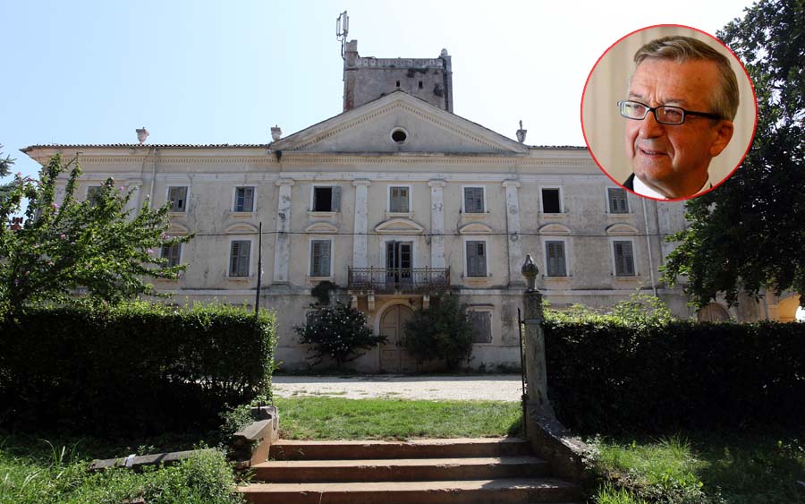 Novigrad, Dajla, 020811.Samostan Dajla smjesten je uz samo more uz cestu na relaciji  Novigrad- Umag. Sam samostan je u vrlo derutnom stanju. U centralnoj zgradi pokraj crkve, zadnja upotreba zgrade bila je u svrhu starackog doma. Drugi dioio je osamdesetih godina Istraturist preuredio u uljaru i podrum ali s nastankom nove drzave to im je oduzeto te vraceno crkvi. Sada stoji zakljucano, zapusteno i prazno. Centralni toranj upotrebljava se jedino kao stup za mobitel antenu. Na slici je samostan Dajla Foto: Goran Sebelic / CROPIX                              