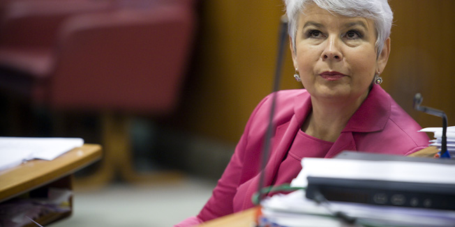 Zagreb, 170512.Markov trg.Sabor.Nastavak redovite sjednice sabora.Na slici:Jadranka Kosor.Foto: Goran Mehkek / CROPIX