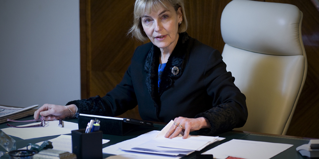 Zagreb, 281211.Ministarstvo Vanjskih poslova, Zrinjevac.Intervju s ministricom vanjskih poslova Vesnom Pusic.Foto: Goran Mehkek / Cropix *** Local Caption *** 