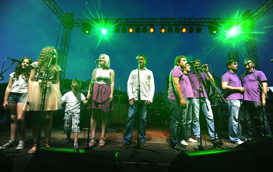 Sibenik, 030612.Stadion Subicevac.Veceras je odrzan humanitarni koncert 