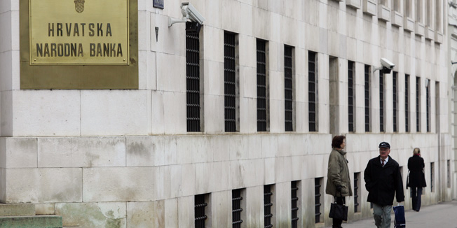 Zagreb, 230209.Hrvatska narodna banka (HNB).Foto: Davor Pongracic / CROPIX