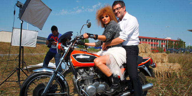 Zagreb, 150911.Donji Stupnik.Fotografiranje Tarika i Lejle Filipovic za reklamnu kampanju  Keune. Foto: Goran Mehkek / Cropix