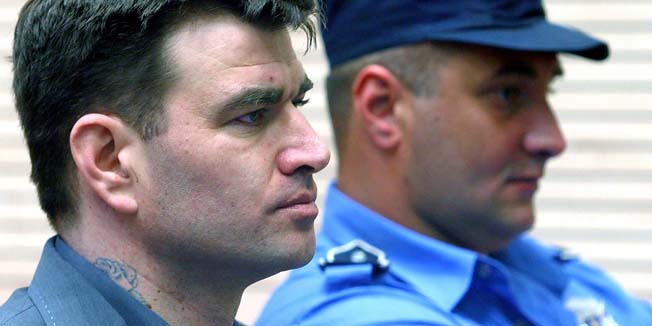 BEOGRAD 14.06. 2004.SPECIJALNI SUD, NASTAVAK PROCESA ZA UBISTVO DJINDJICA, milorad lukovic legija DANAS JE PRVI PUT PROGOVORIO I DAO SVOJ ISKAZfoto: matija kokovic-desk-