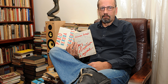 Zagreb, 191010.Vlaska 72 b, Drazen Dabic vlasnik bibliofil.hr, online prodaje rjetkih i potpisanih knjiga.Foto: Damir Krajac / CROPIX