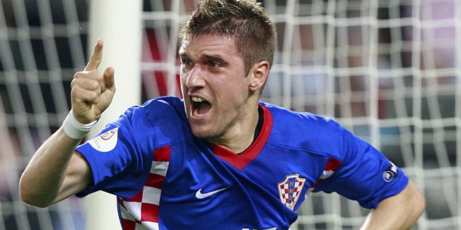 Bec, Austrija, 200608.Ernst Happel Stadion. Cetvrtfinalna utakmica europskog nogometnog prvenstva u Austriji i Svicarskoj izmedju Hrvatske i Turske. Ivan Klasnic.Foto: Robert Belosevic / CROPIX