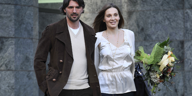 - 2008. U FOTOGRAFIJAMA CROPIX-A - Zagreb, 020308.Tanja Dragovic i Goran Ivanisevic snimljeni ispred Hotela 'As', u kojem su neposredno prije rucali u drustvu gradonacelnika Milana Bandica i Slobodna Ljubicica te njihovih supruga.Foto: Vjekoslav Skledar / CROPIX- jl specijal -