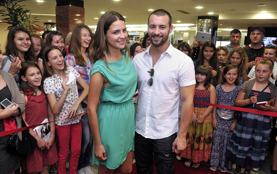 Zagreb, 030712.Cineplex Centar Kaptol.Glumci serije Larin izbor i filma 