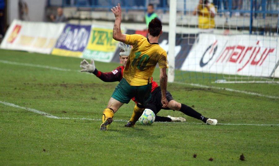Zadar, 010912.Igraliste Stanovi.MAXtv Prva liga.Utakmica izmedju NK Zadar - NK Istra 1961.Na fotografji: Sandi Krizman (NK Istra 1961).Foto: Jure Miskovic / CROPIX