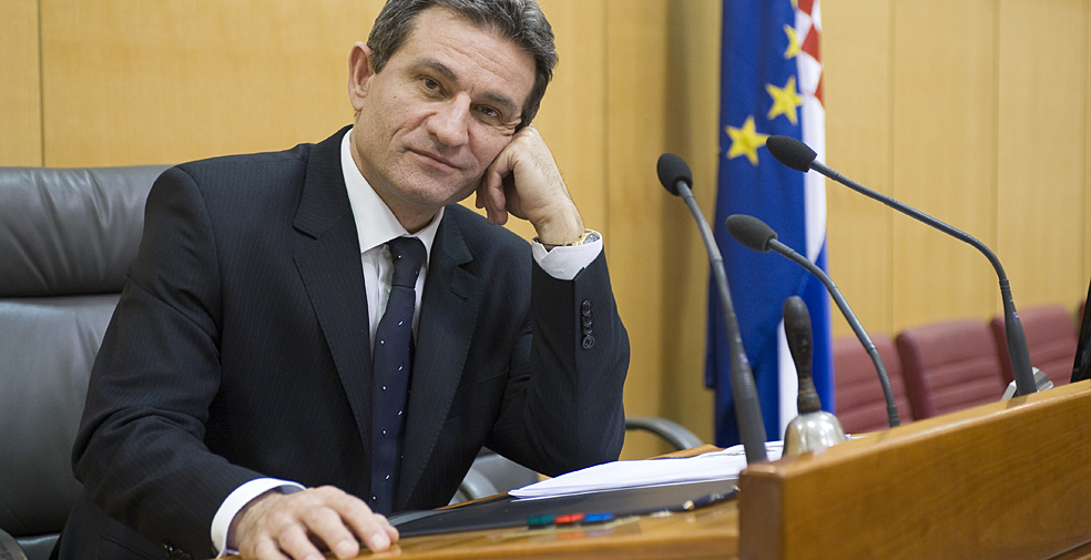 ARHIVSKA FOTOGRAFIJA:Zagreb,300912.Nocas je u Americi od posljedica teske bolesti preminuo predsjednik Sabora Boris Sprem.Zagreb, 270112.Izgled zasjedanja novog saziva Hrvatskog sabora.Na slici: Boris Sprem.Foto: Darko Tomas / CROPIX