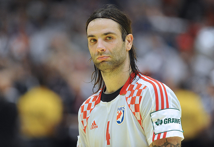 Bec, 310110.Austrija je domacin EURO 2010 u rukometu od 19-31 01.10. U Becu se igraju utakmice poufinala i finala. Polufinale su izborile reprezentacije Islanda, Francuske, Poljske i Hrvatske. U polufinalnim utakmicama finale su izborile reprezentacije Francuske i Hrvatske.Utakmica izmedju Hrvatske i Francuske.Na slici: Ivano Balic.Foto: Damir Krajac / CROPIX