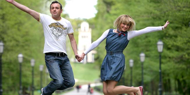 Zagreb, 110411.Hrvoje i Melita Hrengek, bracni par s HTV-a.Foto: Biljana Gaurina / CROPIX