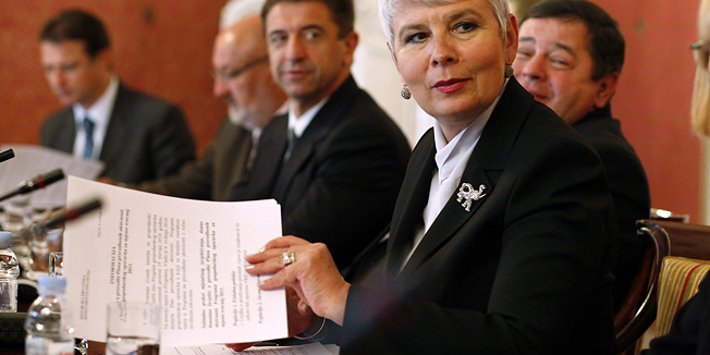 Zagreb, 050511.Banski Dvori.Hrvatska Vlada, premijerka Jadranka Kosor na sjednici vlade.Foto: Damjan Tadic / CROPIX