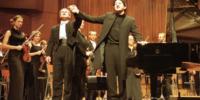 zagreb,190503dvorana lisinski-pijanist freddy kempf i dirigent patrick foirniller foto:branimir pofuk-kul-