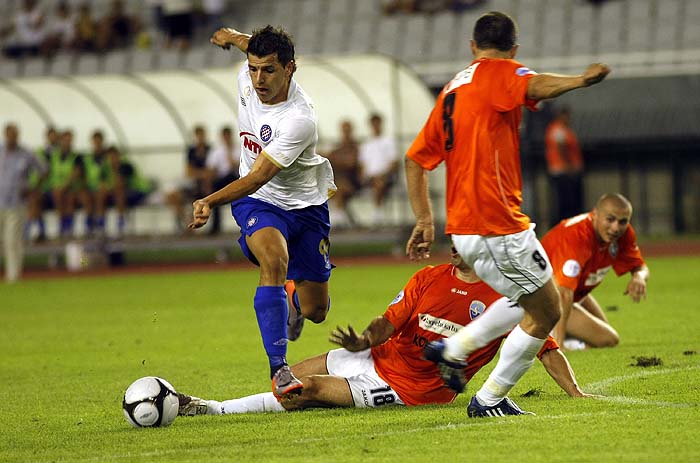 Split, 080810.Stadion Poljud.Nogometna utakmica prve HNL izmedju Hajduka i Sibenika.Na fotografiji: Anas Sharbini.Foto: Duje Klaric / CROPIX