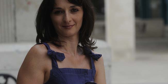 Split, 150610. Tanja Mravak knjizevnica iz Sinja koja u zadnje vrijeme postala veoma trazena u knjizevnim krugovima.Foto: Paun Paunovic / CROPIX 