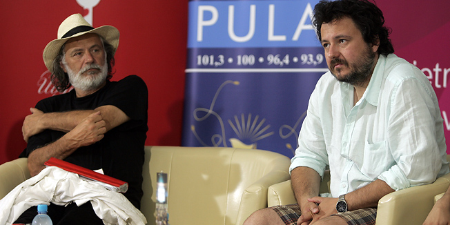 Pula,190710.Rade Serbedzija i Redatelj Danilo Serbedzija na press konferenciji filma 
