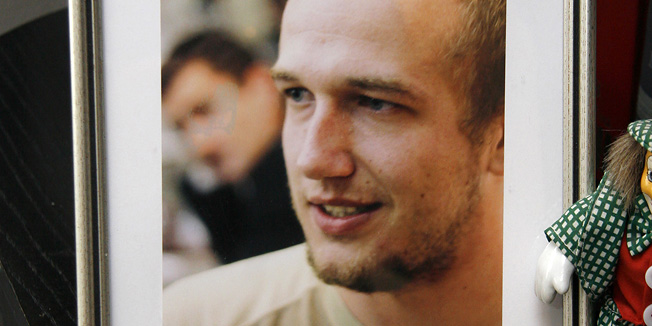 Cakovec, 010910.Fotografije vezane uz tekst Luke Spaca o Kresimiru Grujicu, koji je preminuo prosle godine nakon rutinske operacije.Na slici fotografija preminulog.Foto: Andrej Svoger / Cropix