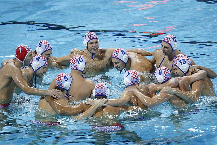 Zagreb, 110910.Bazen Mladosti na Savi.29. Europsko prvenstvo u vaterpolu.Finalna utakmica za pobjednika Europskog prvenstva u vaterpolu  Hrvatska - Italija.Foto: Goran Mehkek / CROPIX      