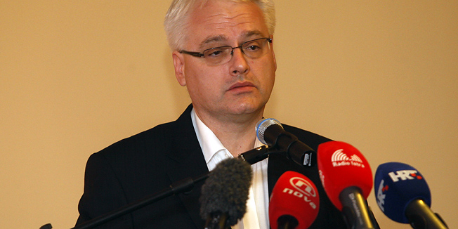 Pula, Medulin, 130910.Predsjednik Republike Ivo Josipovic odrzao je kratko predavanje te je otvorio  