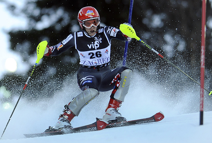 Zagreb, 030109.Medvednica, Sljeme.Vip Snow Queen Trophy, Audi FIS slalomska utrka za zene. Prva utrka.Na fotografiji: Nika Fleiss hrvatska skijasica.Foto: Drago Sopta / CROPIX