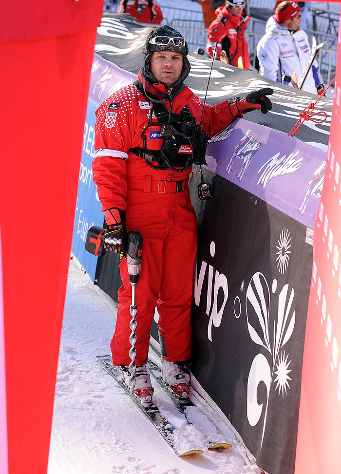 Zagreb, 030109.Medvednica, Sljeme.Vip Snow Queen Trophy, Audi FIS slalomska utrka za zene. Druga utrka.Na fotografiji: Vedran Pavlek.Foto: Damir Krajac / CROPIX