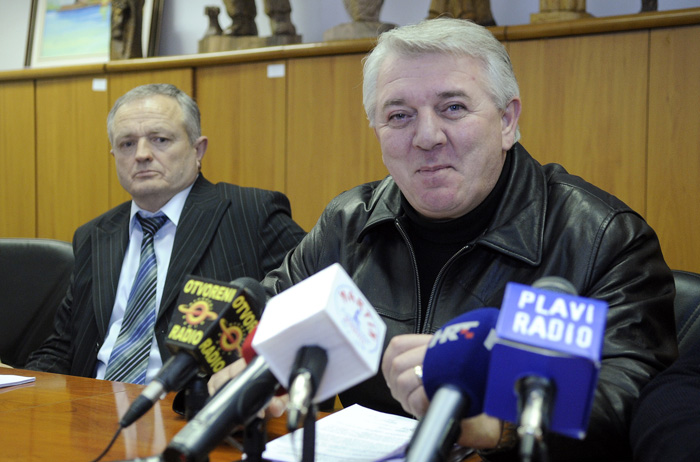 Zagreb, 240209.Udruga HVIDR-a odrzala je konferenciju za novinare da osudi neargumentirane i neprovjerene izjave predstavnika Zajednice udruga HVIDR-a grada zagreba i Zbora branitelja udruga grada Zagreba iskazane proslog vikenda.Na slici: Josip Djakic predsjednik HVIDR-e.Foto: Drago Sopta / CROPIX