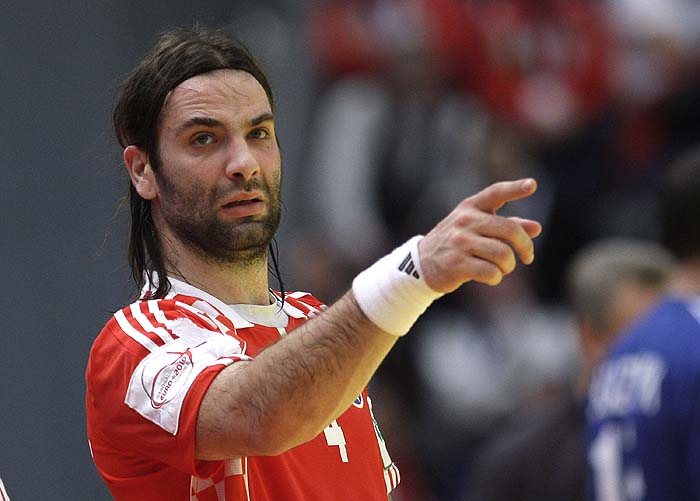 Graz, 210110.Austrija je domacin EURO 2010 u rukometu od 19-31 01.10. U Grazu  igra skupina A, gdje nastupaju reprezentacije Norveske, Ukrajine, Rusije i Hrvatske. Utakmica 2. kolo Hrvatska - Ukrajina.Na slici: Ivano Balic.Foto: Nenad Dugi / Cropix