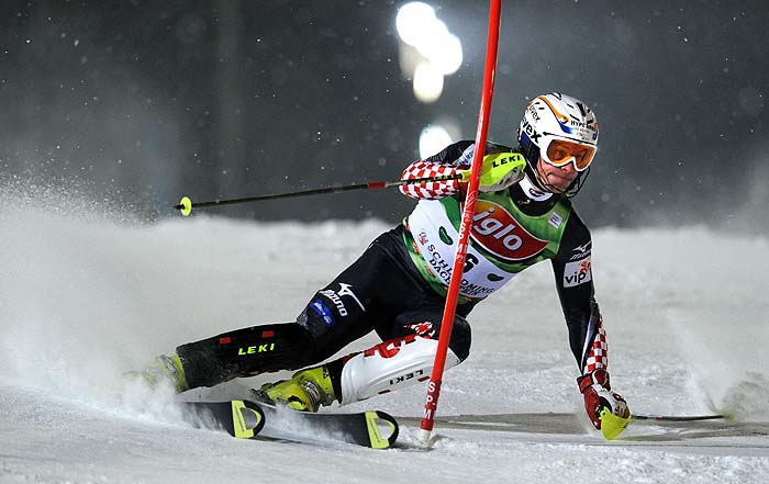 Ivica Kostelic of Croatia competes in the men's 