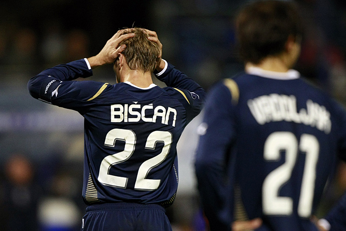 Zagreb, 231008.  Na stadionu u Maksimiru odigrana je nogometna utakmica 1. kola, grupe D, Lige UEFA  izmedju NK Dinamo Zagreb i NEC Nijmegen.Na slici Igor Biscan.Foto: Robert Belosevic / CROPIX