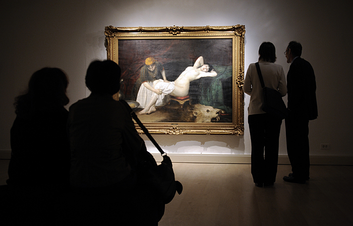 Zagreb, 020210.Klovicevi dvori, Jezuitski trg 4.Otvorenje izlozbe Vlaho Bukovac, Hrvatski kozmopolit. Foto: Vjekoslav Skledar / CROPIX