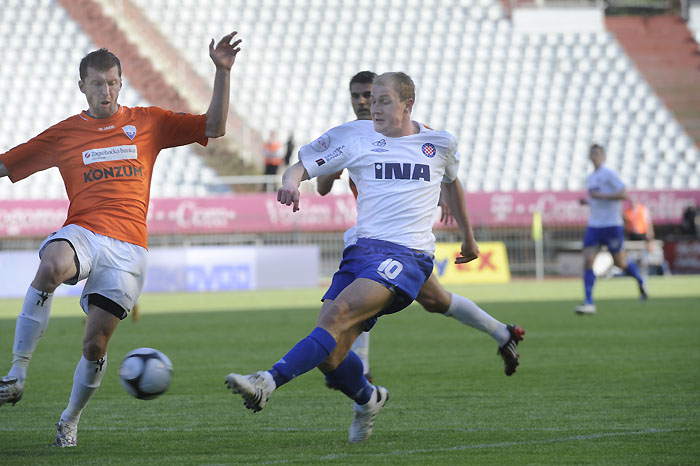 Split, 210410.Stadion Poljud.?Prva finalna nogometna utakmica Hrvatskog kupa izmedju Hajduka i Sibenika.Na fotografiji: Senijad Ibricic.Foto: Paun Paunovic / CROPIX