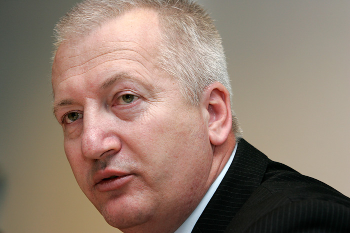 Zagreb, 040209.Celnici Jadranskog naftovoda (JANAF) Ante Markov predsjednik uprave i Vladimir Vrankovic clan uprave odrzali su konferenciju za novinare na kojoj su predstavili rezultate poslovanja u 2008. godini, te su najavili poslovne aktivnosi i investicije planirane u ovoj godini.Ante Markov tijekom tiskovne konferencije.Foto: Davor Pongracic / CROPIX