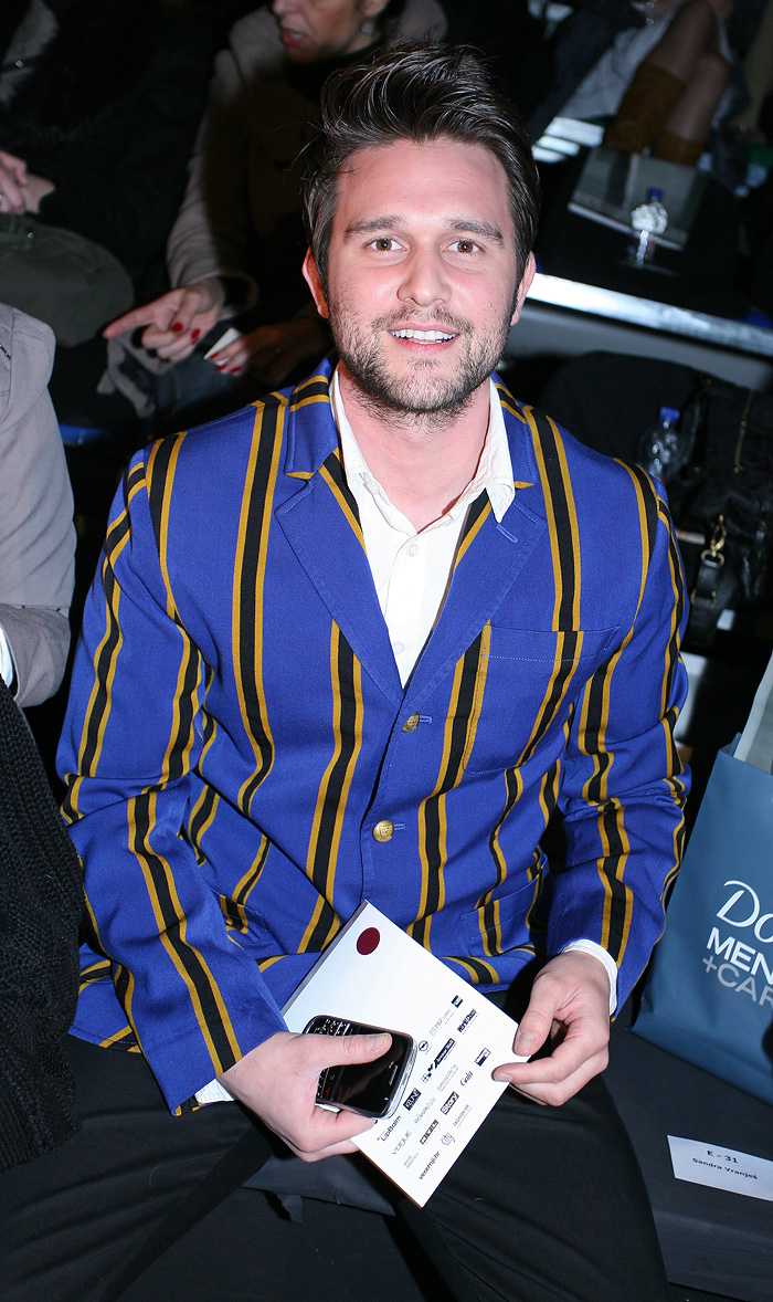 Zagreb, 180310.U Muzeju suvremene umjetnosti odrzana je prva vecer modne revije Dove Fashion.Hr, kolekcija jesen-zima 10/11.Na slici: Luka Nizetic.Foto: Neja Markicevic / CROPIX