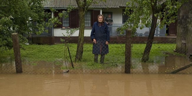 Ivanovo Selo, 020610.Osim Slavonije poplavljeni su i odredjeni dijelovi Bjelovarske zupanije. Poplave su prisutne u Ivanovom selu i Drazici pored Grdjevca.Foto: Leon Hribljan / BJELOVARSKI LIST / CROPIX