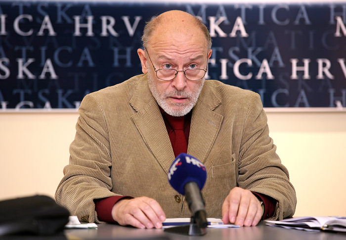 Zagreb, 231009.Sastanak glavnog odbora Matice Hrvatske.Na slici predsjednik Matice Hrvatske Igor Zidic.Foto: Biljana Gaurina / CROPIX