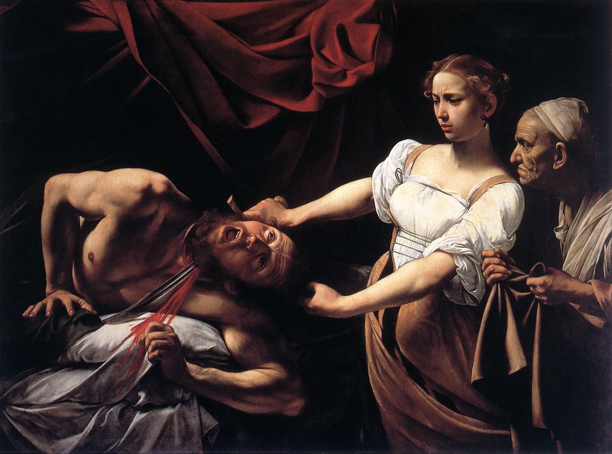 Caravaggio Judita odrubljuje glavu Holofernu