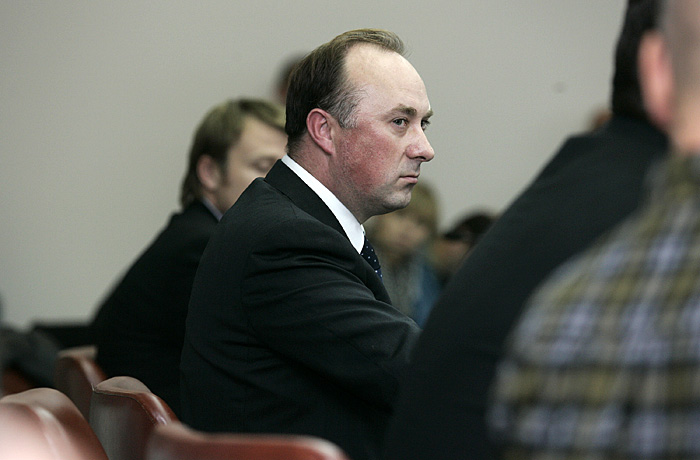 Zagreb, 301009.Na konferenciji za novinare u Ministarstvu gospodarstva ministar i potpredsjednik Vlade Damir Polancec objavio je da podnosi neopozivu ostavku.Foto: Igor Sambolec / CROPIX