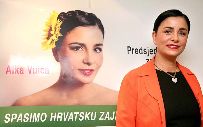 Zagreb, 051109.Tiskovna konferencija povodom kandidature Alke Vuice i Zelene liste za predsjednicu RH.Hotel Esplanade.Foto: Biljana Gaurina / CROPIX 