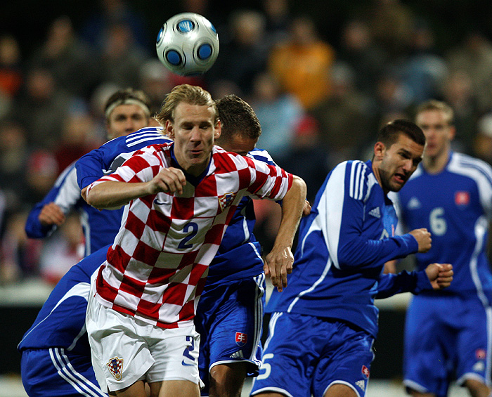 Slovacka, Zlate Moravce, 181109.Kvalifikacijska utakmica Hrvatske U-21 nogometne reprezentacije za Europsko prvenstvo.Na fotografiji: Domagoj Vida.Foto: Ronald Gorsic / CROPIX